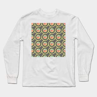 Mid-century modern retro abstract Long Sleeve T-Shirt